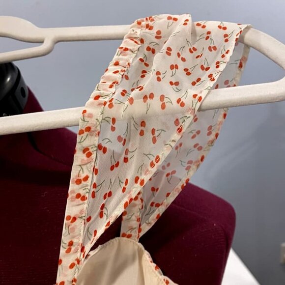 Print Midi Dress Smocked Sundress Sle - Picture 9 of 9